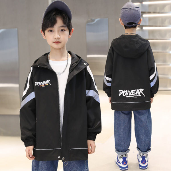 Ležerna jakna za dječake s natpisom