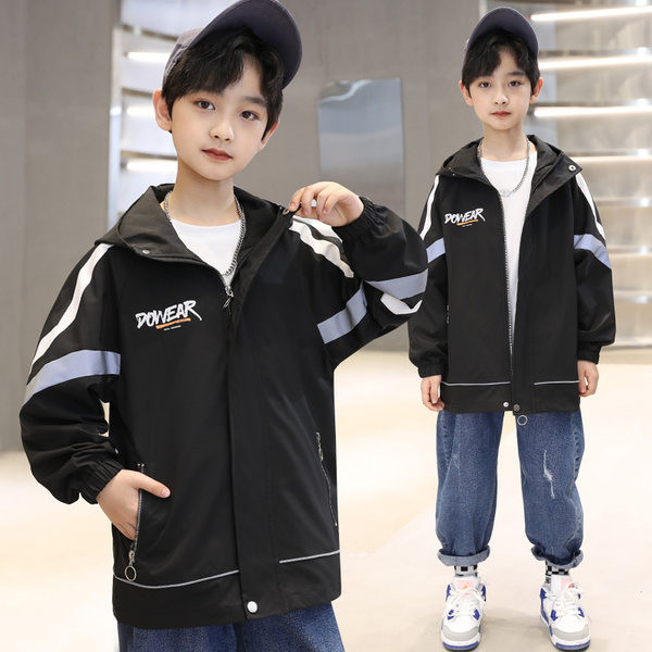 Ležerna jakna za dječake s natpisom