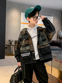 Jachetă De Toamnă De Toamnă Băieți, Cu Imprimeu și Șiretul