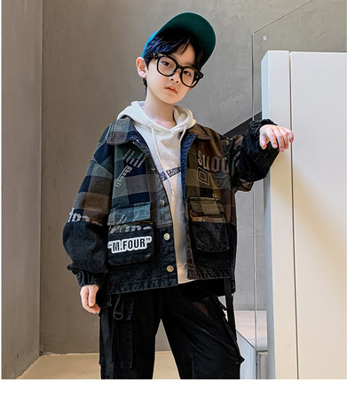 Jachetă De Toamnă De Toamnă Băieți, Cu Imprimeu și Șiretul