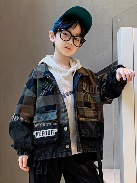 Jachetă De Toamnă De Toamnă Băieți, Cu Imprimeu și Șiretul