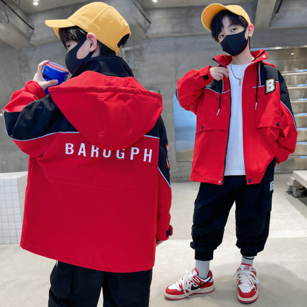 Vaikiška rudeninė striukė berniukams - dviejų spalvų