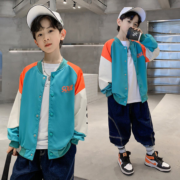 Geaca de baseball imprimata pentru copii pentru baieti