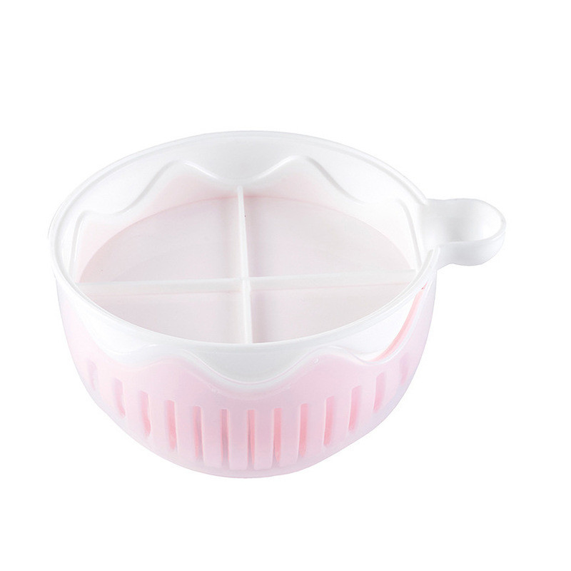 Bol de salată multifuncțional creativ Bol de tăiat legume pentru fructe Gadget de bucătărie Tocător de fructe Tăiător de tăiat Salată