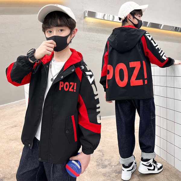 Ležerna dječja jakna s kapuljačom - za dječake