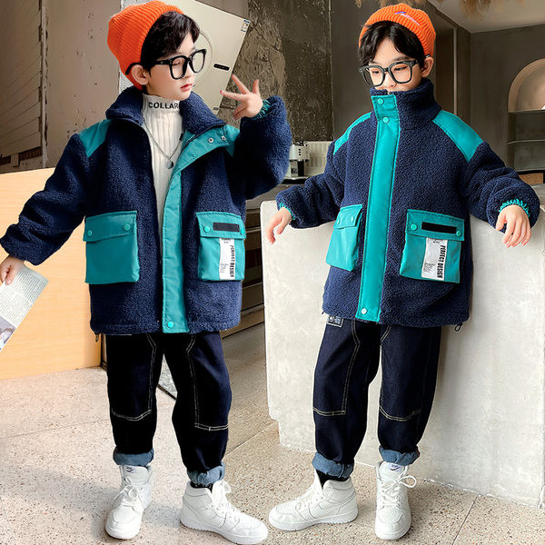 Dječja jakna za dječake sa džepovima