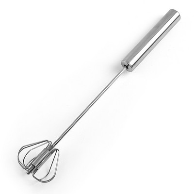 Pusiau automatinis kiaušinių plakiklis 304 nerūdijančio plieno kiaušinių plaktuvas rankinis rankinis maišytuvas Savaime besisukantis kiaušinių maišiklis Virtuvės priedai Kiaušinių įrankiai