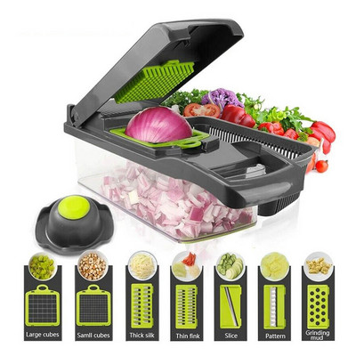 Rezač povrća Mandolina Rezač voća Višenamjenski gulilac krumpira Rende za mrkvu Kuhinjski pribor s košarom za odvod