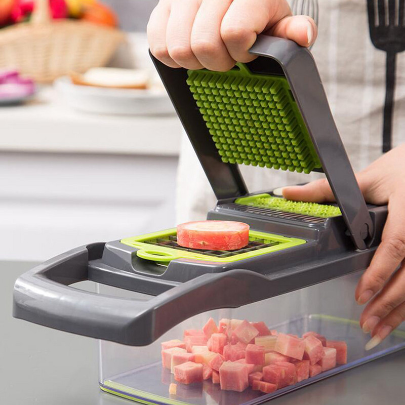 Kit de feliere legume multifuncțional Răzătoare de cartofi Salată de curățat fructe Cubulețe Tocător Fructe și legume de bucătărie Gadgets