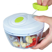 Többfunkciós, kiváló minőségű új, nagy sebességű tervezésű zöldség-gyümölcs aprító kézi húsdaráló aprító fokhagyma vágó