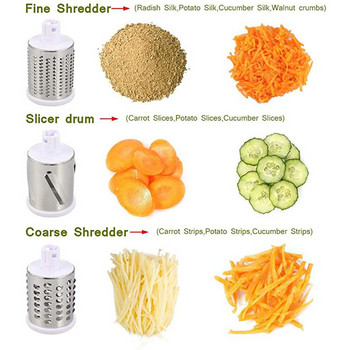 Ръчен кълцач за зеленчуци, кухненски барабан, инструмент, кълцател за зеленчуци, кръгла резачка, мелница, кълцател за картофи, моркови, сирене