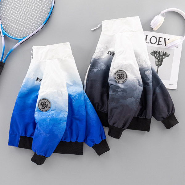 Dječja jakna sa džepom u dvije boje