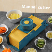 Noul tăietor de legume multifuncțional Instrument de bucătărie inovator Tăiător de cartofi Răzătoare de morcovi Tăiător manual cu lamă de oțel Gadget-uri pentru casă