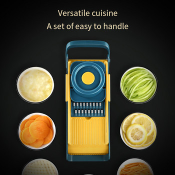 Нов многофункционален нож за зеленчуци Иновативен кухненски инструмент Резачка за картофи Ренде за моркови Стоманено острие Ръчна резачка Домашни джаджи