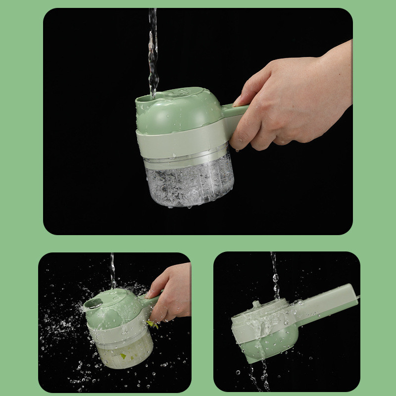 4u1 višenamjenski električni rezač povrća Rezač Gnječilica za češnjak Sjeckalica za češnjak Rezanje Mješalica za prešanje Hrana Narezak