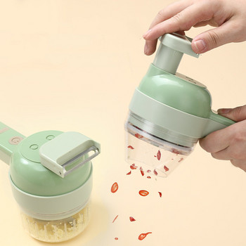 Ηλεκτρικός κόφτης σκόρδου USB Charging Ginger Machine Masher Sturdy ανθεκτικό τσίλι λαχανικών θραυστήρας Εργαλείο κουζίνας σε φέτες