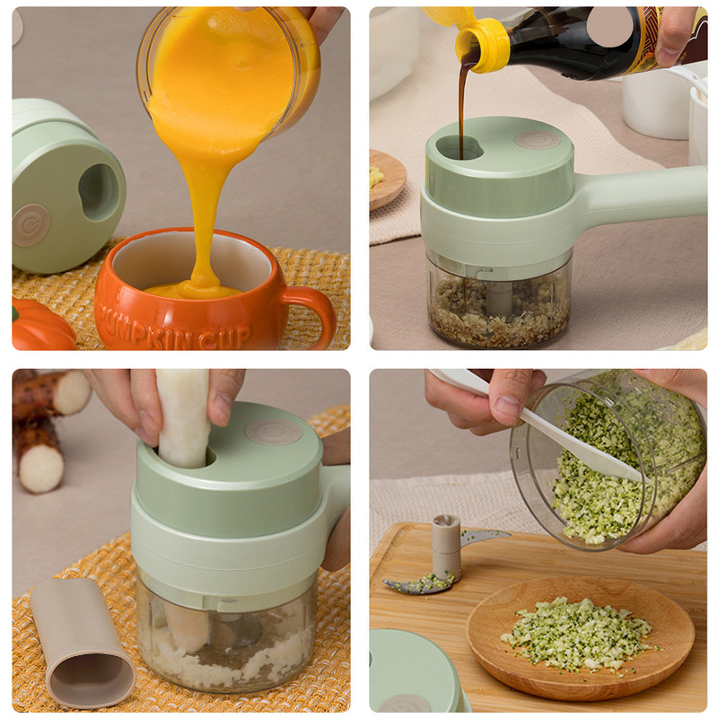 Daugiafunkcė elektrinė vaisių ir daržovių pjaustyklė Rankinė česnako pjaustyklė Morkų bulvių pjaustyklė Virtuvės prietaisai