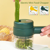 Električni rezač povrća Višenamjenska sjeckalica za hranu Rezač Ručna gnječilica Bežična drobilica za češnjak Mlinac Kuhinjski dodaci