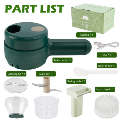 Električni rezač povrća Višenamjenska sjeckalica za hranu Rezač Ručna gnječilica Bežična drobilica za češnjak Mlinac Kuhinjski dodaci