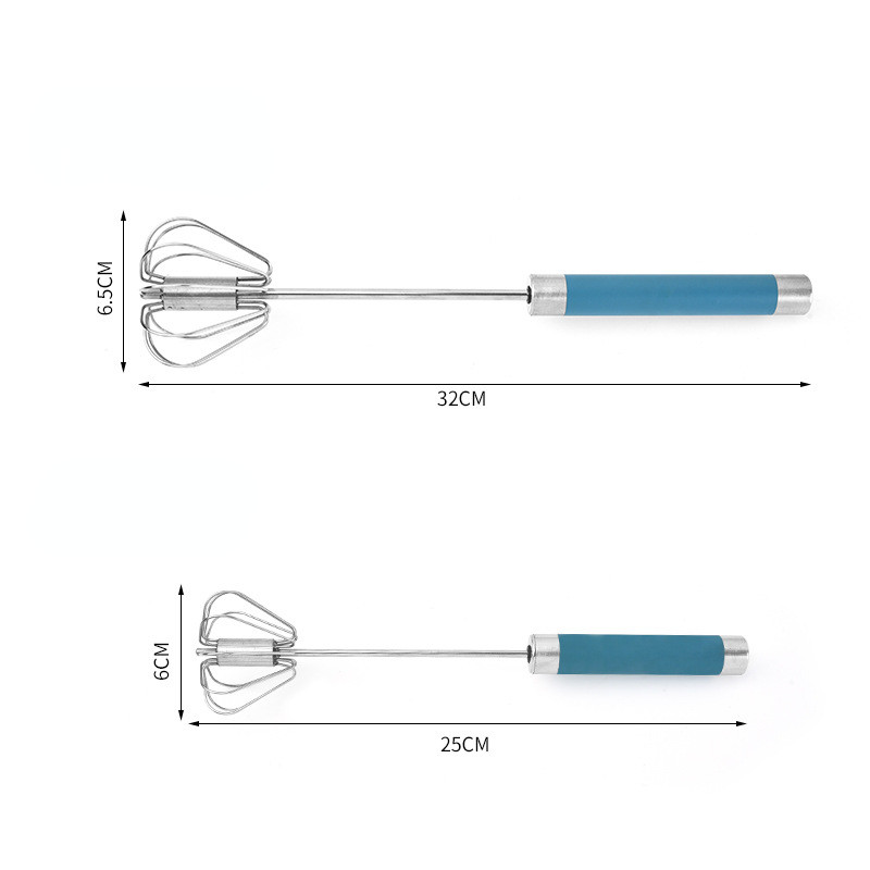 Kiaušinių plakiklis Pusiau automatinis plaktuvas nerūdijančio plieno kiaušinių plaktuvas Rankinis spaudimo tipas Sviesto plakimas Virtuvės kepimo priedai