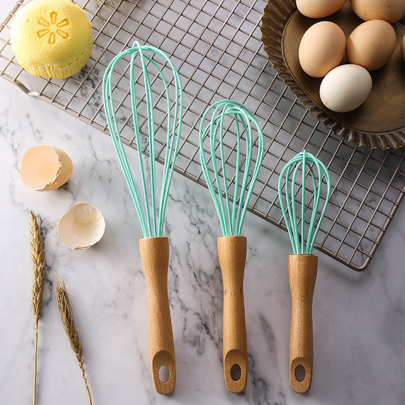 8/10/12 inčni balon od nehrđajućeg čelika žičana metlica ručna metlica drvena ručka kuhinjska posuda za pečenje metlica za mlijeko i vrhnje za maslac