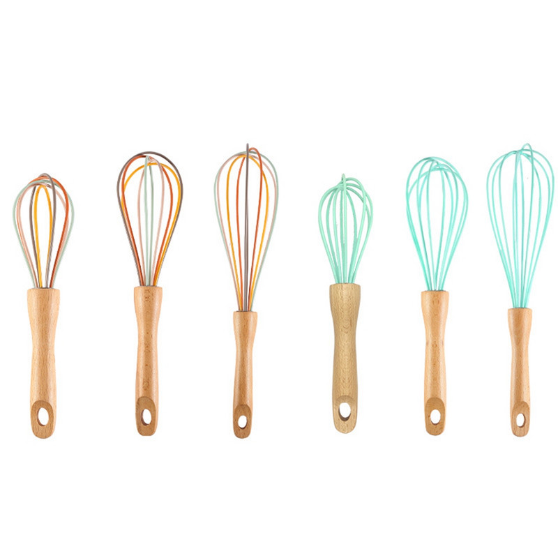 8/10/12 inčni balon od nehrđajućeg čelika žičana metlica ručna metlica drvena ručka kuhinjska posuda za pečenje metlica za mlijeko i vrhnje za maslac