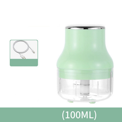 Tăiător electric multifuncțional de legume Tăiător de fructe Tocător de usturoi Concasor de usturoi Presă Mașină de tocat carne Reîncărcabil prin USB Mașină de zdrobire de cartofi