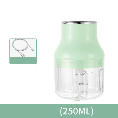 Tăiător electric multifuncțional de legume Tăiător de fructe Tocător de usturoi Concasor de usturoi Presă Mașină de tocat carne Reîncărcabil prin USB Mașină de zdrobire de cartofi