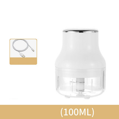 Tăiător electric multifuncțional de legume Tăiător de fructe Tocător de usturoi Concasor de usturoi Presă Mașină de tocat carne Reîncărcabil prin USB Mașină de zdrobire de cartofi