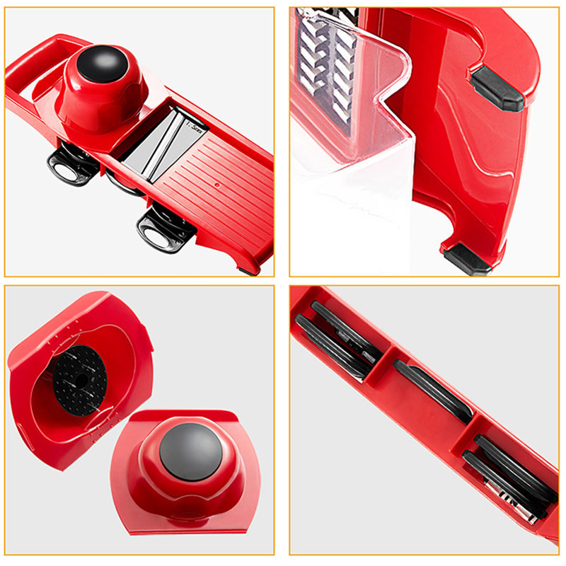 Daugiafunkcinis daržovių pjaustytuvas smulkintuvo vadovas 6in1 morkų bulvių prietaisai kanalizacijos krepšelis virtuvės kombainai namų virtuvės priedai