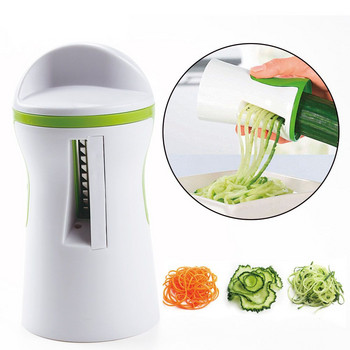 Нов ръчен кухненски инструмент за готвене Спирализатор за зеленчуци Резачка за плодове Ренде Спирален нож