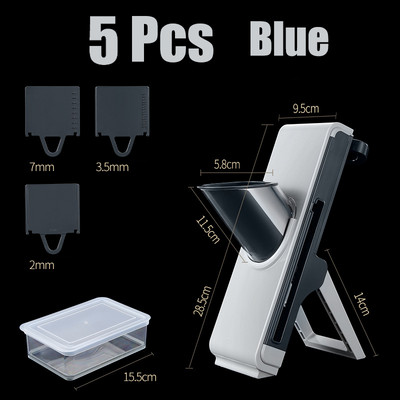 Mandolină, fructe, legume, carne, tăietor multifuncțional, tăietor de felii în siguranță, tocator de hârtie, tocator gadget de bucătărie