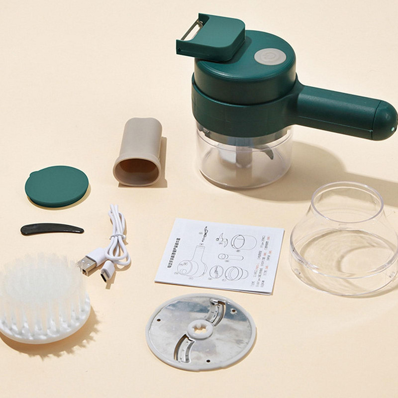4u1 višenamjenski električni rezač povrća Rezač Gnječilica za češnjak Sjeckalica za češnjak Mješalica za prešanje Mješalica za hranu Kuhinja