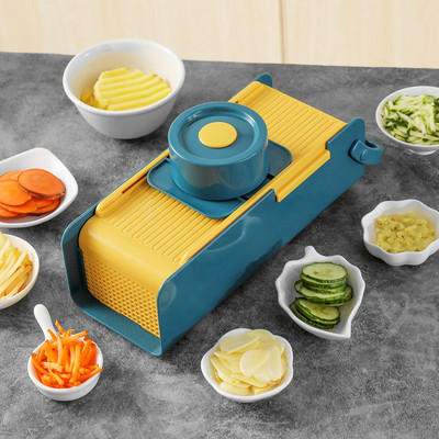 Daugiafunkcinis daržovių pjaustytuvas Mandoline Svogūnų Ridikėlių Bulvių Smulkintuvai Nerūdijančio plieno peiliukai Virtuvės priedai Vaisių įrankiai