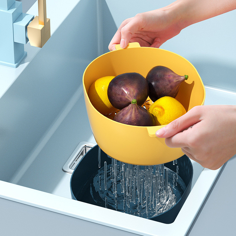 Ustensile de bucătărie multifuncționale trei într-una, coș de scurgere, feliere de uz casnic, mărunțire, măcinare usturoi