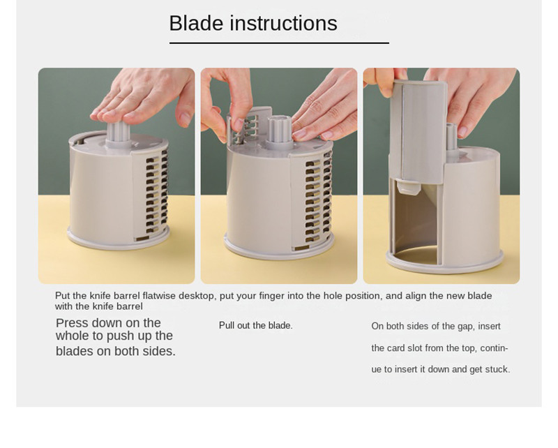 D2 Multifunkcionális zöldségvágó Burgonyaszeletelő Sárgarépareszelő Konyhai Kiegészítők Kütyük Acélpenge Vágóeszközök Zöldség