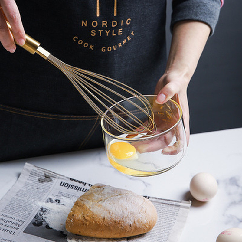 Zlatna mutilica za jaja Ručni kuhinjski alati od nehrđajućeg čelika Mješalica za jaja Alati za pečenje kolača Ručni alat za jaja Kuhinjski pribor Mješalica za jaja
