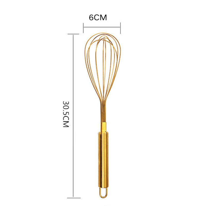 Zlatna mutilica za jaja Ručni kuhinjski alati od nehrđajućeg čelika Mješalica za jaja Alati za pečenje kolača Ručni alat za jaja Kuhinjski pribor Mješalica za jaja