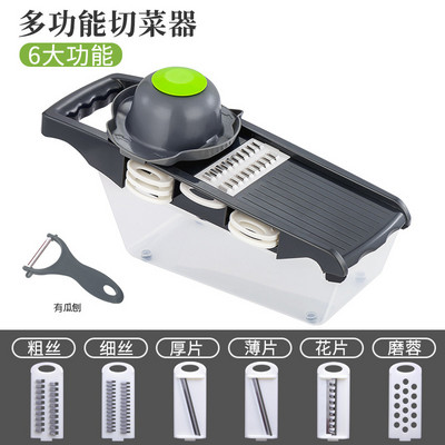 Tăiător de legume multifuncțional cu tăietor cu lamă de oțel Mașină de tăiat cartofi Răzătoare pentru morcovi pentru brânză Instrument pentru accesorii de bucătărie pentru legume