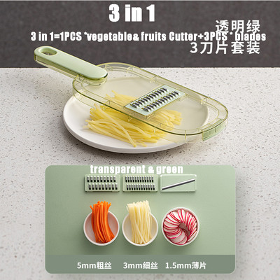 Többfunkciós forgó zöldségvágó konyhai zöldség-gyümölcs aprító reszelő (kosárral/kosár nélkül)