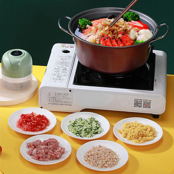 Επαναφορτιζόμενη μηχανή πάστας κόφτη σκόρδου Μηχανή μύλου κιμά Βοηθητική μηχανή φαγητού Θρυμματιστής λαχανικών τσίλι Εργαλεία κουζίνας