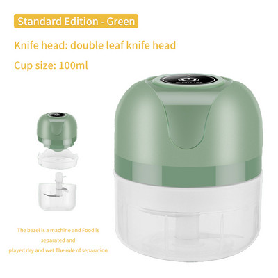 Tocător de usturoi reîncărcabil, mașină de tocat carne, mașină de tocat carne, mașină auxiliară pentru alimente, mașină de tocat legume, zdrobitor, unelte de bucătărie