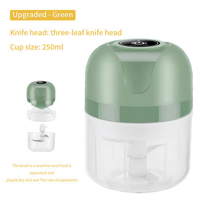 Tocător de usturoi reîncărcabil, mașină de tocat carne, mașină de tocat carne, mașină auxiliară pentru alimente, mașină de tocat legume, zdrobitor, unelte de bucătărie