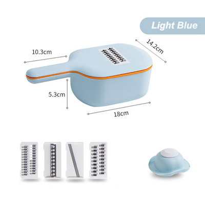 Multifuncțional Cartofi Morcovi Castraveți Mandolină Tăiător Răzătoare Tocător cu Filtru/Bucătărie Fructe și Legume Instrumente