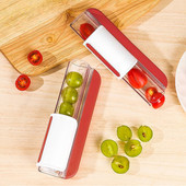 Tăiător de fructe ușor de tăiat roșii, struguri, cireșe, unelte de tăiat, instrumente de bucătărie, salată de fructe și legume