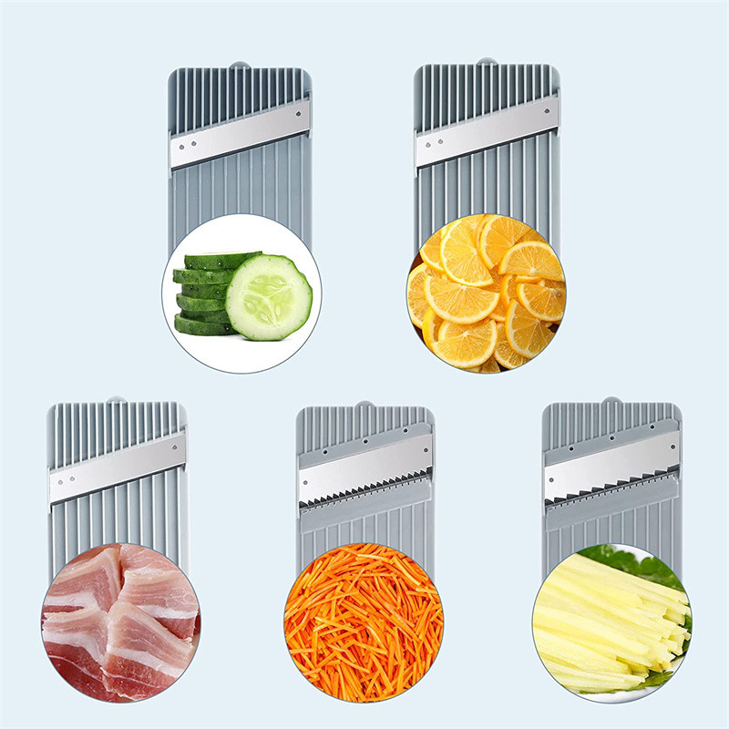 5 viename smulkinimo artefaktas Daugiafunkcis daržovių pjaustytuvas Reguliuojamas trintuvas virtuvės pjaustymo artefaktas rankinis trintuvas virtuvės įrankis