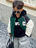 Sportska jakna za dječake s vezom i kopčanjem na gumbe