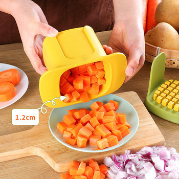 Εργαλείο κοπής και κοπής σε κύβους Πολυλειτουργικό ανοξείδωτο ατσάλι Φρούτα λαχανικά καρότο Αξεσουάρ κουζίνας τηγανιτές πατάτες