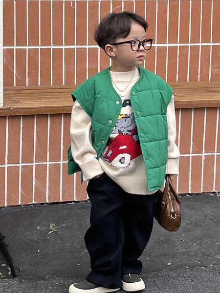 Igapäevane laste vest poistele - puhas mudel