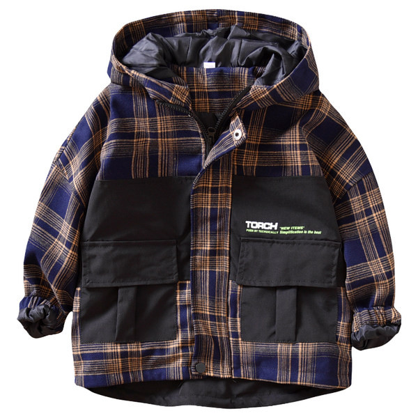 Laisvalaikio vaikiška striukė su gobtuvu ir kišene